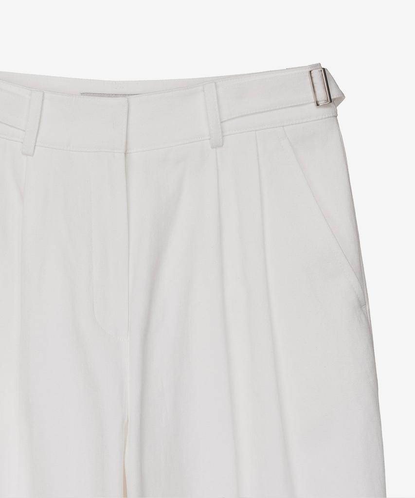 MIND BRIDGE WOMEN [W] Double-Pleat Wide Cotton Pants Mypt3212