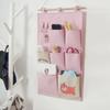 3 Taschen Wandmontierte Aufbewahrungstasche Baumwolle und Leinen Schranktür Allerlei Kleidung Kosmetik Spielzeug Organizer Für Schlafzimmer