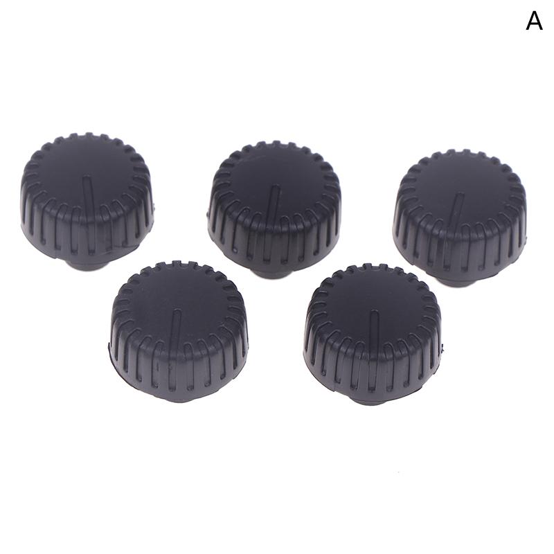 5Pcs Plastic Long Handle Knob Stripes Black Cap 20×18MM Potentiometer Encoder Switch Knob Plum Flower Shaft Inner Hole 6MM