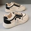 Academy style retro lace-up little white shoes women's new platform running bread shoes versatile sports shoes