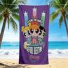 1Pc Powerpuff Girls World Beach Towel, Quick Dry, Multi-Use for Beach Pool Gym Yoga Home Travel, Christmas, Halloween, Xmas Gift M929144