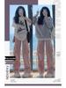 Women's Pink High-Waist Parachute Overalls - Quick-Drying, Wide-Leg, Casual American Sports Pants for Spring, Summer, and Autumn