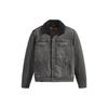 Levis Washed Vintage Collar Single-Breasted Lamb Wool Plush Jacket Men Jacket Gray 16365-0183