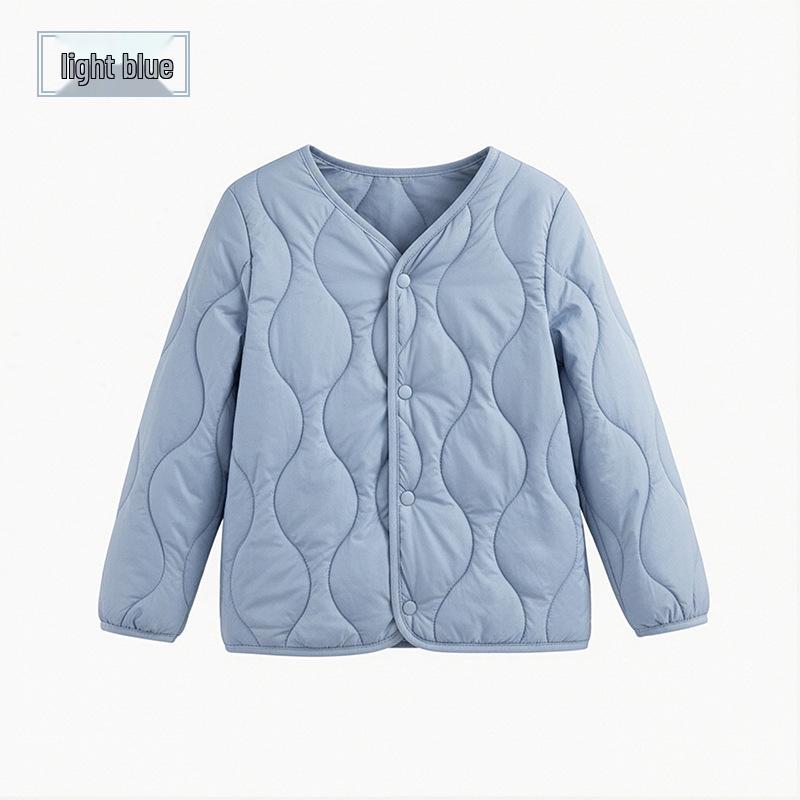 Dziecięca ocieplana kurtka wełniano-puchowa: Ciepły, z długim rękawem mundurek dla chłopców i dziewcząt