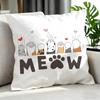 Cartoon HHeart Cartoon Cat Slogan Cushion Cover Cushion Cover Set Pcs x x x Pillowcase Decorative Sofa Home Decor