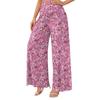 Women's High Waist Wide Leg Flowy Pants with Pockets for Casual Everyday Wear