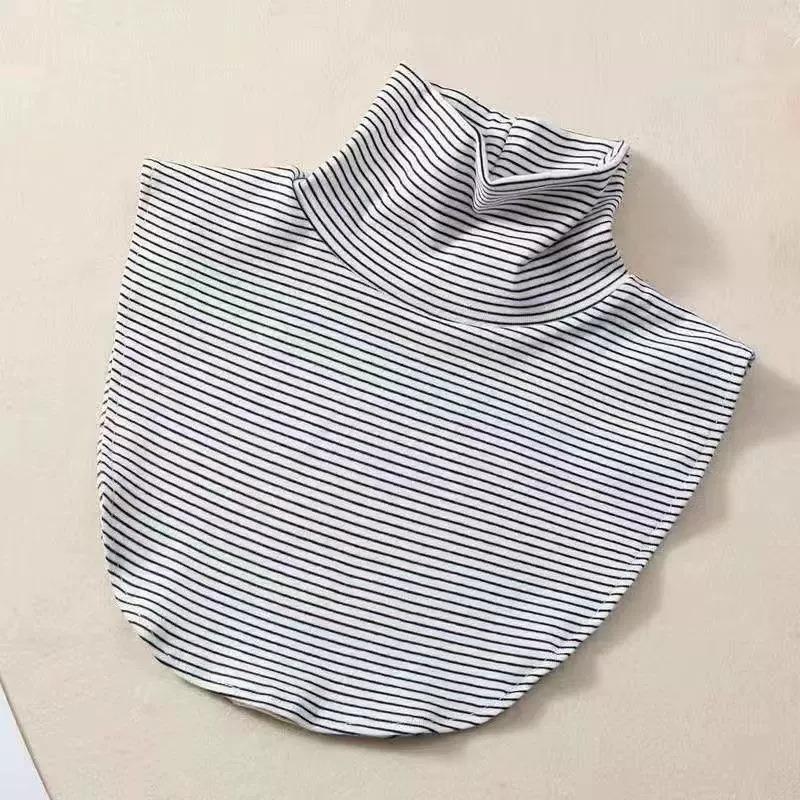 women's Warm Velvet Turtleneck Fake Collar Korean Style Knitted Neck Warmer Winter Decorative False Collar