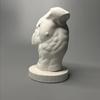 Statua in Gesso Decorazione da Scrivania Ornamenti Corpo in Gesso Mezza Figura Estetica Scultura Artistica da Scrivania Decorazione Estetica per la Stanza