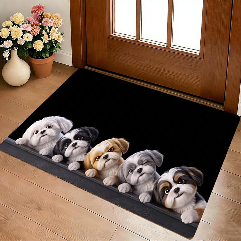 Dogs Living Room Nonslip Area Rug Soft Carpet For Bedroom Game Playroom Sofa Office Home Decor Doormat Christmas Gift C929761
