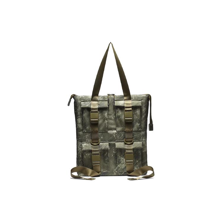 New Nike Polyester Tote Bag Shopping Bag Shoulder Bag Crossbody Bag Handbag Regular Unisex Olive Green BA6378-395