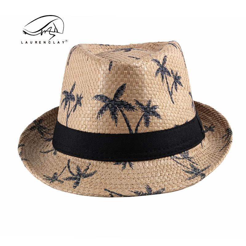 Parent-child Straw Hat Spring and Summer Outdoor Sunscreen Sunshade Jazz Hat Men's Travel Leisure Beach Top Hat Women