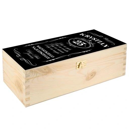Skrzynka Na Whisky Prezent 18 20 25 30 35 40 45 50 55 60 65 70 Urodziny
