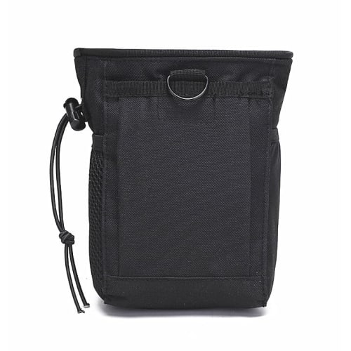 TSUCIA" Waist Pouch, Magazine Storage, Retrieval Pouch, Airsoft Dump Pouch, Military Pouch, MOLLE Compatible (Black)