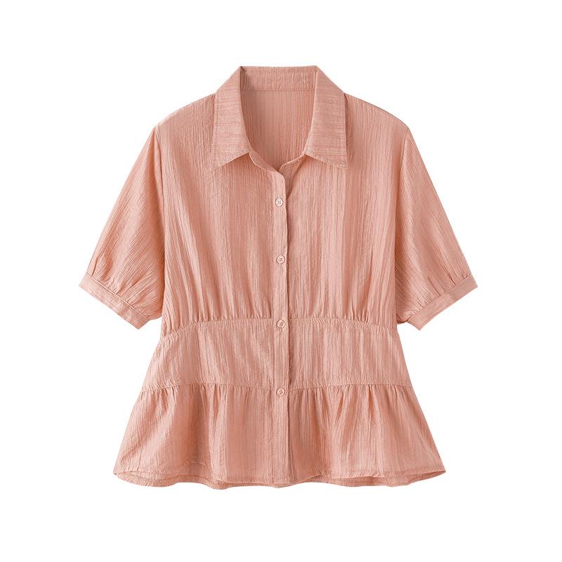 Stylish Tencel Short-Sleeve Top for Women: Age-Defying Summer Fashion