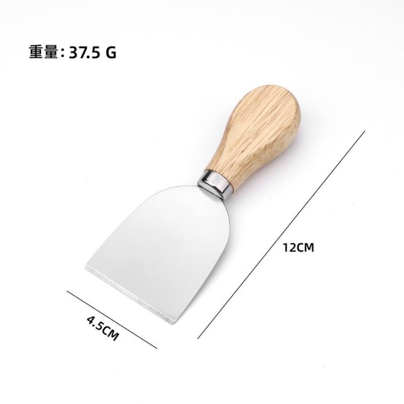 Edelstahl Käsemesser und Gabel Set Küche Eiche Käse Butter Pizza Messer Heim Backwerkzeuge