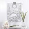 Die Sonne Tarot Wandteppich Hippie Mandala Bohemian Hippy Verwickelt Indisch Geheimnisvoll Wandteppiche Tagesdecke
