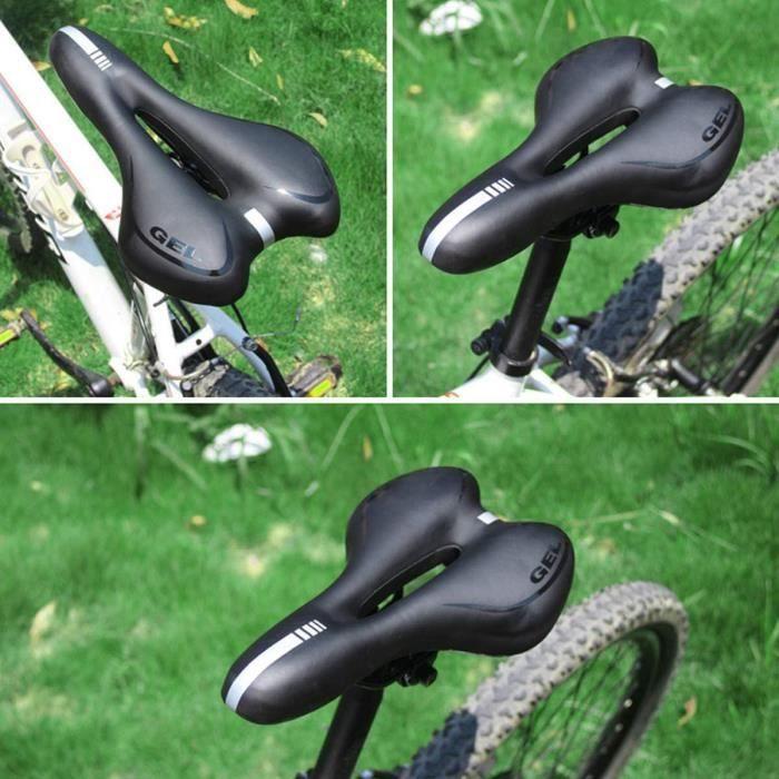 Selle De Vélo - ZONSUSE - Ergonomique - Étanche - Boule d'Amortisseur - Bande Réfléchissante