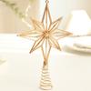 1Pc Christmas Tree Topper Modern Hollow Design Home Decor Christmas Tree Decorations Shimmering Christmas Topper Star Ornament