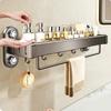 Bathroom Suction Cup Storage Rack Wall Mount Shower Shelf Bathroom Toiletry Storage Holder Shower Holder Rack For Toilet
