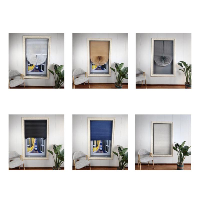 Jaluzele plisate Perdele de confidențialitate Casă Parasolar autoadeziv Perdele opace simplă pentru dormitor Sufragerie Balcon