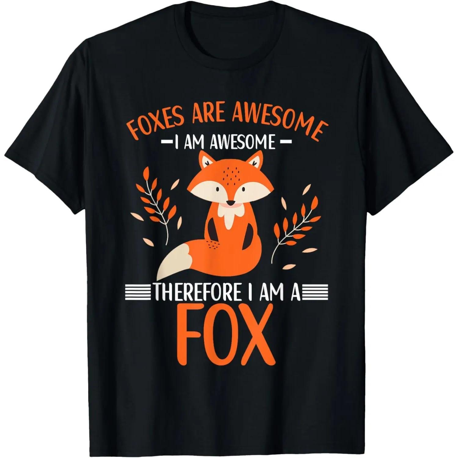 Foxes Are Awesome Fox Lovers for Women Kids T-Shirt S