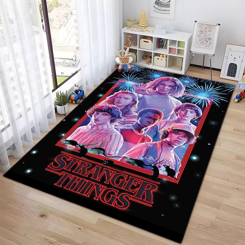 Halloween Horror Horror Theme Stranger Things Carpet Home Living Room Decoration Table and Chairs Anti Slip Door Mat Outdoor Picnic Mat Carpet A21