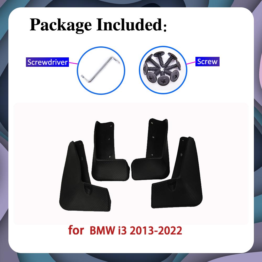 Für BMW I3 2013 ~ 2022 I01 Vordere Hinterräder Spritzschutz Schmutzfänger Kotflügel Autozubehör 2015 2016 2017 20187