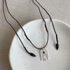 2026 New Arrival Long Adjustable Wax Rope Sweater Chain Chokers For Women Metallic Bird With Wings Pendant Necklaces