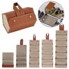 Eyeglasses Organizer Leather Holder Portable Travel Glasses Storage Box Case