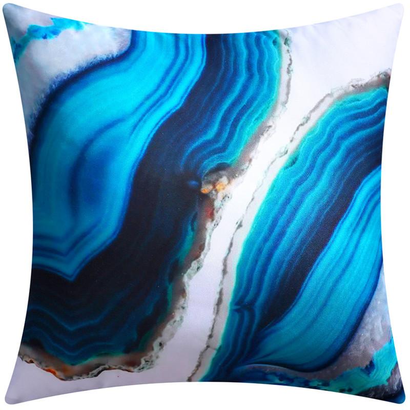 45X45cm Abstract Fluid Art Ink Design Sofa Cushion Cover Modern Living Room Decor Pillowcase