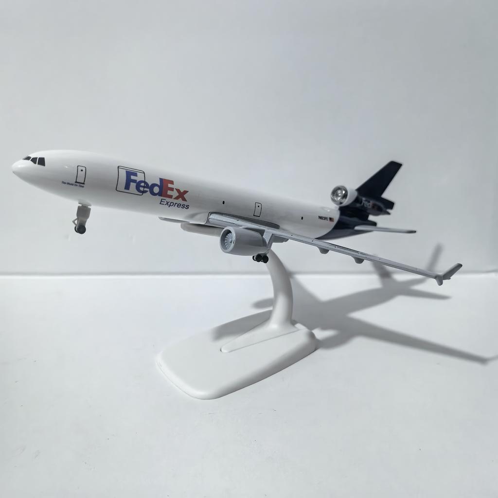 1/300 20CM Fedex Express ATR Flugzeugmodell Planel Flugzeug Diecast Metall Flugzeuge Sammeln Geschenke