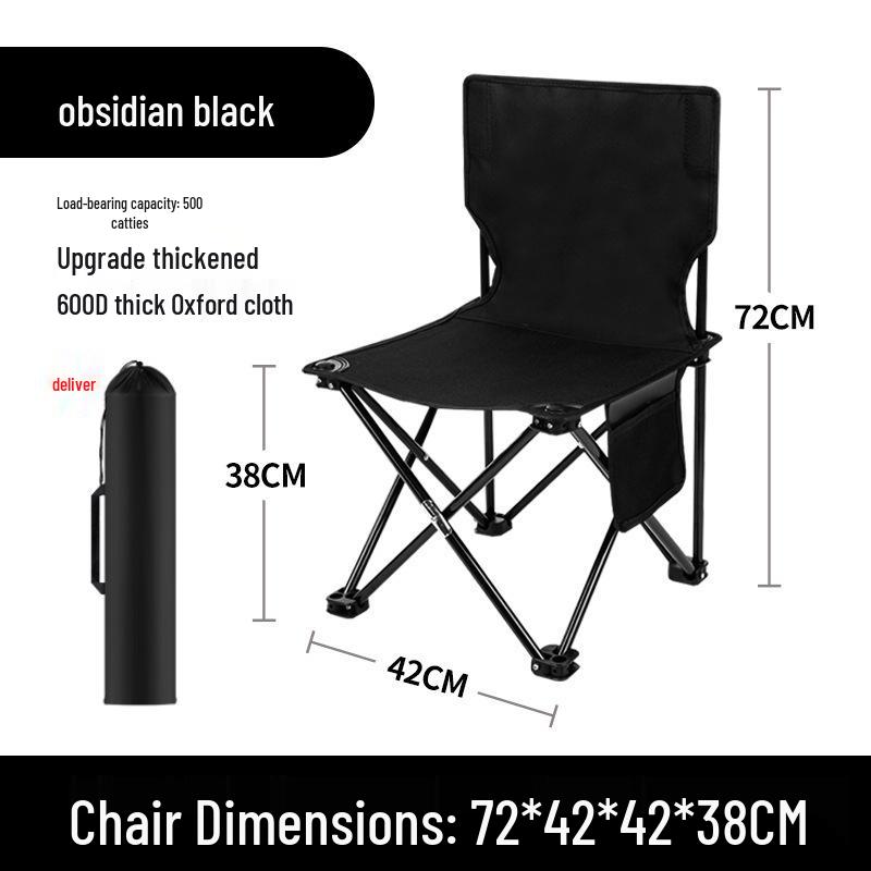 Portable Outdoor Folding Stool - Compact Camping and Fishing Chair for Art Students