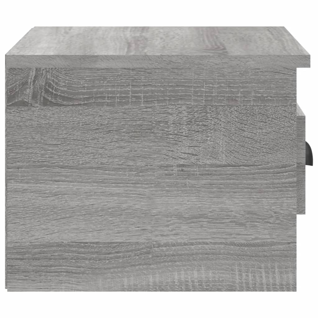 Wall Mounted Nightstand Gray Sonoma 41.5 x 36 x 28 cm