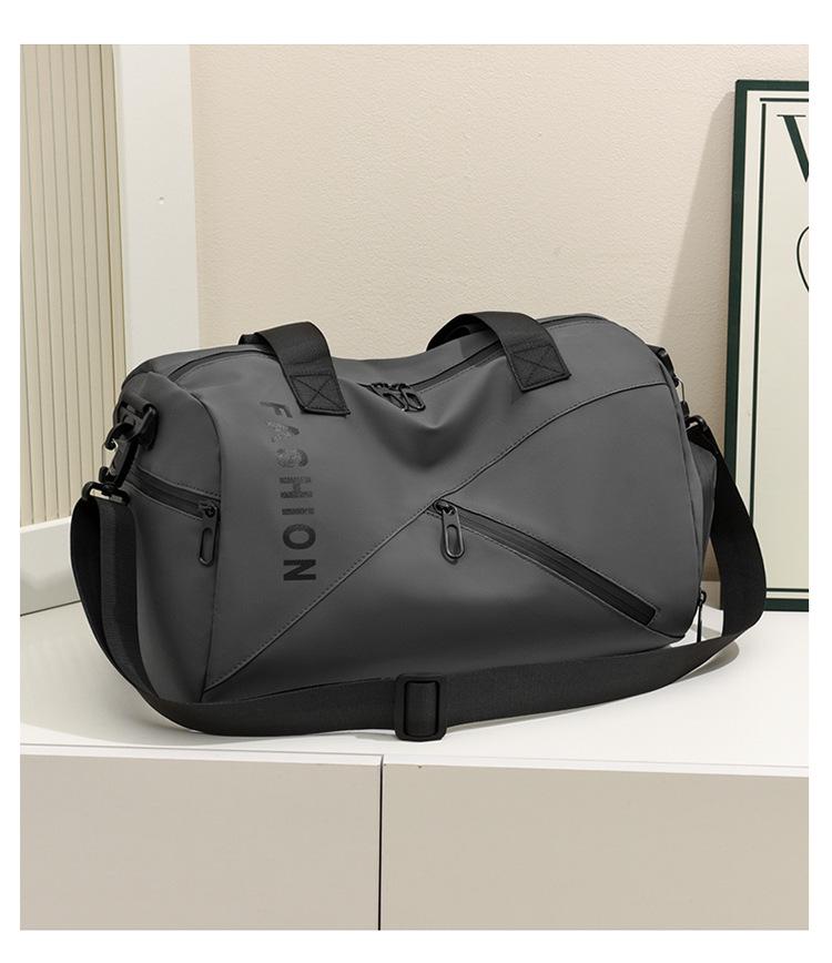 Women's Water-Resistant Oxford Travel Bag with Wet/Dry Compartments and Handheld Fitness Storage