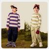 Mini Balabala Boys' Striped Long Sleeve Cotton T-Shirt