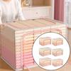 For Clothes Storage Bin Foldable with Metal Frame and Transparent Lid for Space Saving Bedroom Closet For Clothes Storage