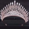 Luxury Zinc Zinc Alloy Princess Crown Sparkling Rhinestone Diadem Girls Party Headbands  Stage Performances