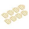 100Pcs Cup Shape Kids Paper Clips Yellow Small Paper Clips Decorative Cool Paper Clips  Book Marking