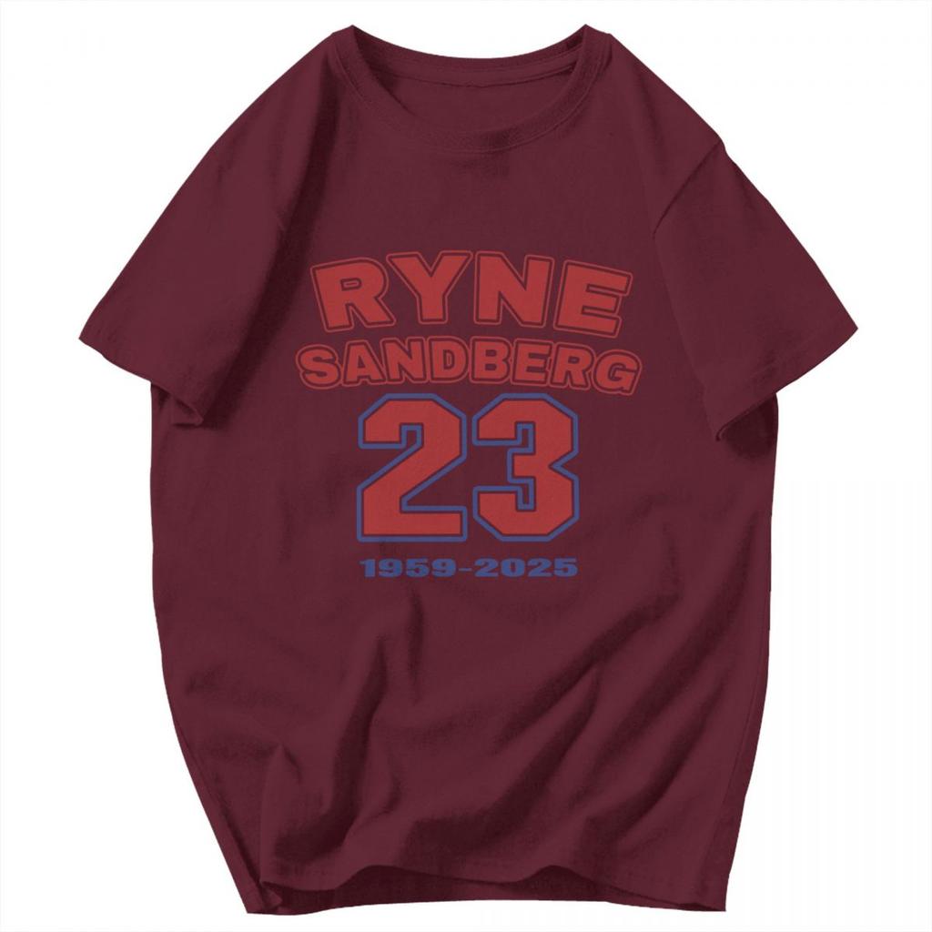 Men T Shirt Ryne Sandberg 2025 Gifts Y2K Graphic Customized Unisex Clothes T Shirts