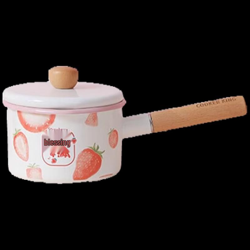 COOKER KING Серия Фрукты Японский Эмалированный Молочник 14см