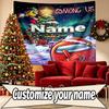 Custom Name Personalized Among Us Print Tapestry, Wall Art Decor, Bedroom, Dorm, Apartment, LivingRoom, Party Backdrop, Gift for Birthday