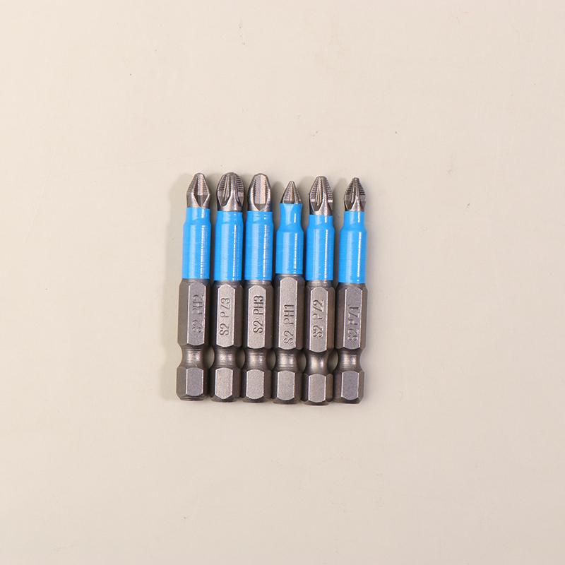 6/12Pcs Hexagonal Handle Anti Skid Electric Screwdriver Woodworking Cross Screwdriver Tool Set Ph1 Ph2 Ph3 Pz1 Pz2 Pz3