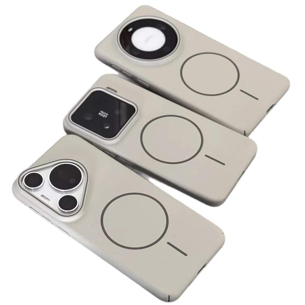 Premium Rock Sensing White Magsafe Magnetic Wireless Charging Suitable for Xiaomi Mi 11 Mobile Phone Case 11 Skin Sensing Micro Scrub