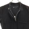 Unused ZARA French Sleeve Front Zip Mini Dress XS Black Women Used