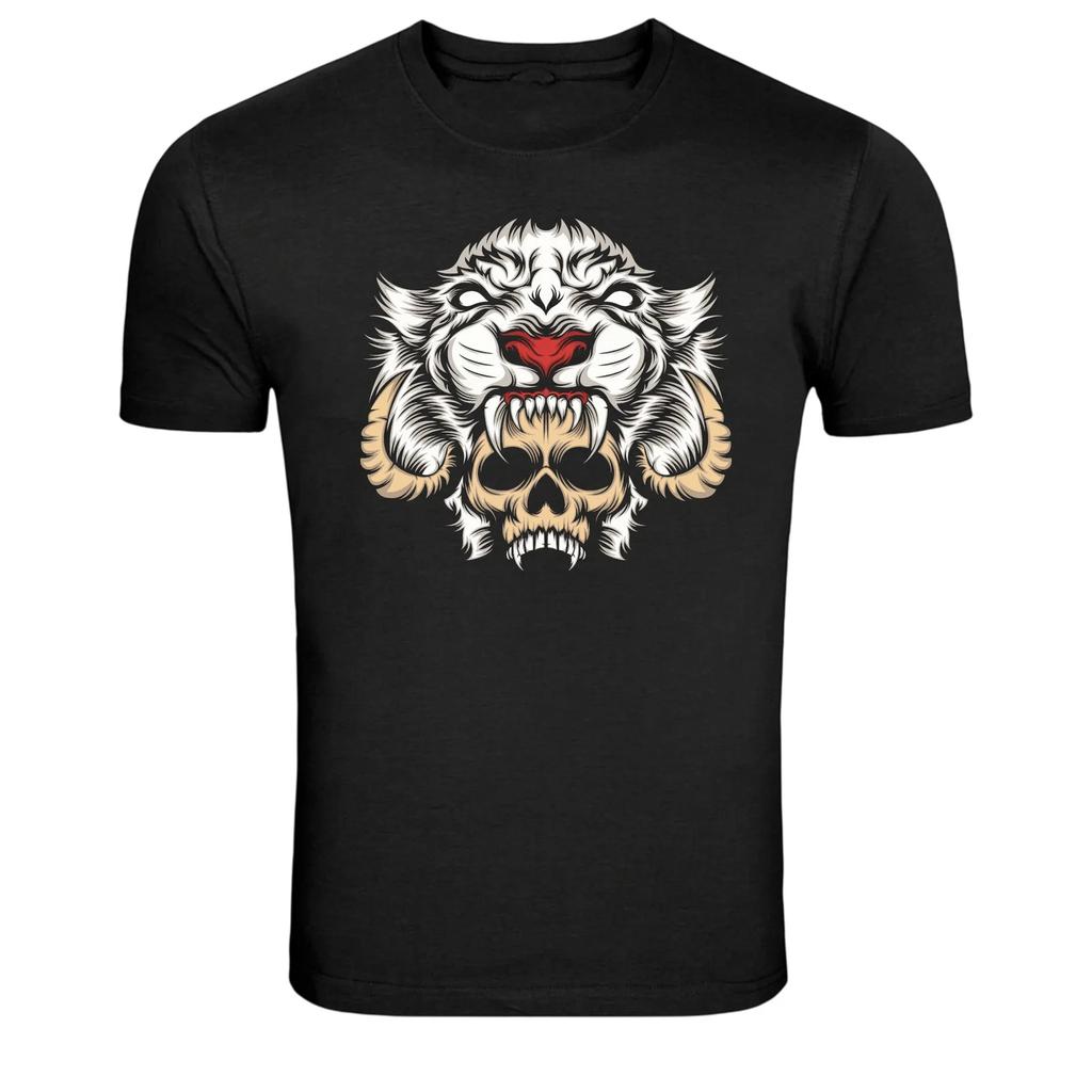 Tiger Skull Hybrid Predator Graphic T-Shirt