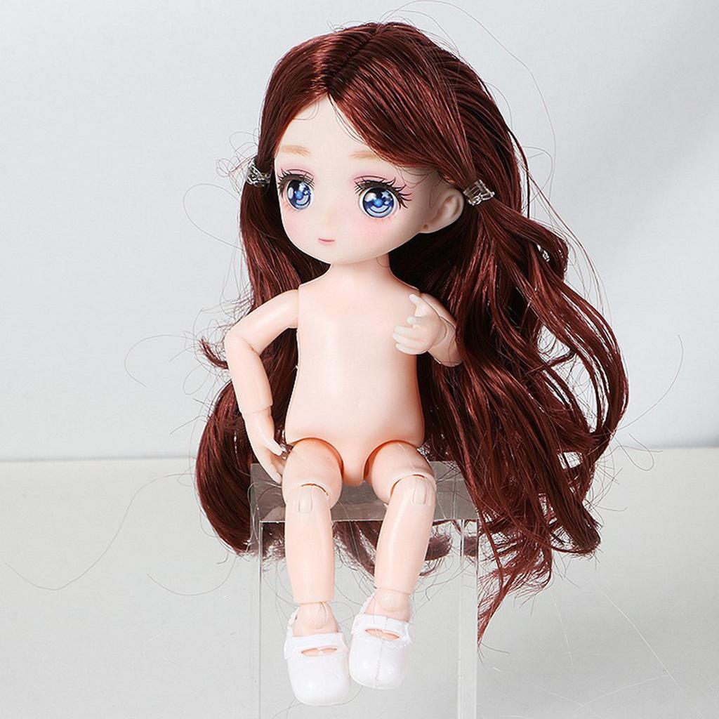 Human Girls Body Figure Model 16-17cm Movable Joints Figure Models for Children Early Learning Toys