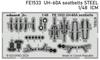 Eduard Seatbelt Stainless Steel Plastic Model Parts EDUFE1533 1/48 UH-60A (for ICM) (Airplane)