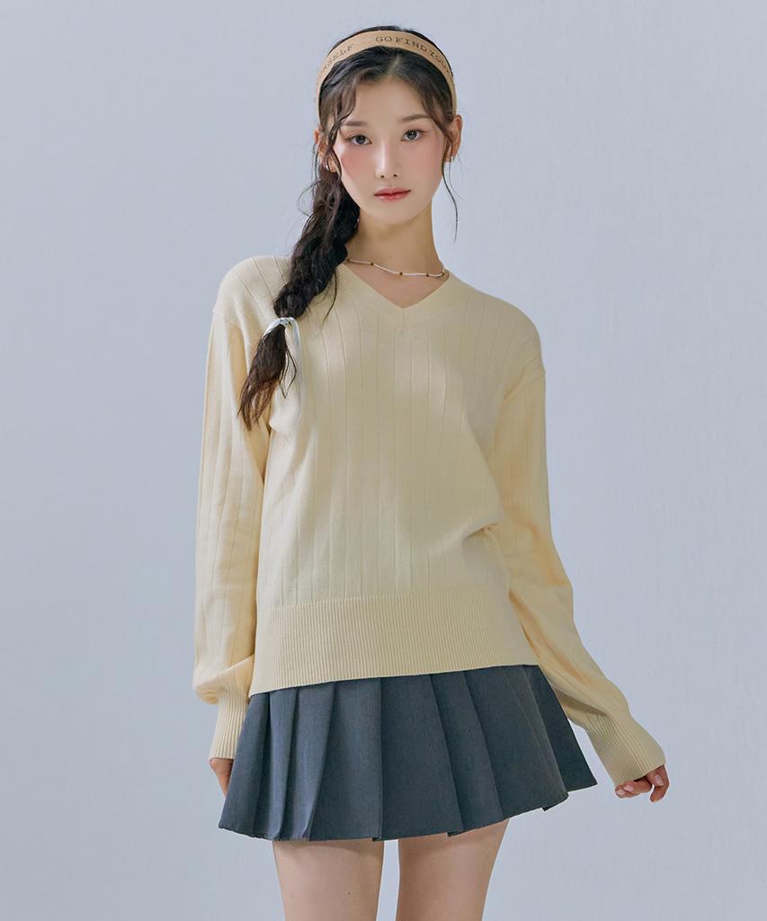 CHASECULT Women'S V-Neck Crop Sweater-Cfrg5262C05