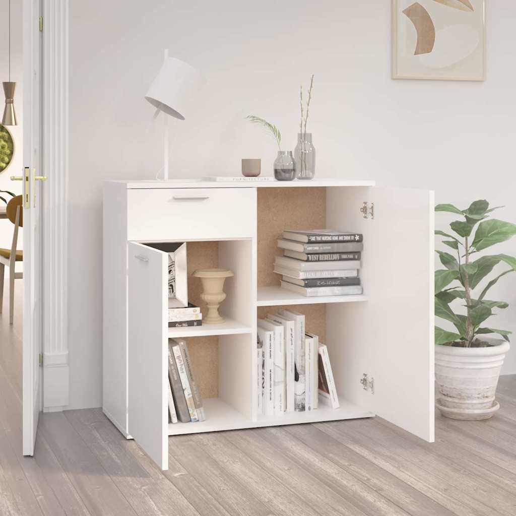 vidaXL Sideboard Weiß 80x36x75 cm Holzwerkstoff