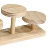 Round Wooden Display Risers Decorative Display Stand Rack Desktop Solid Wood for Watch Cupcakes Glasses Figurines Home Decor